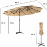 Зонт садовый GREEN GLADE 4333 светло-коричневый